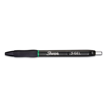 Sharpie® S-Gel™ S-gel High-performance Gel Pen, Retractable, Medium 0.7 Mm, Green Ink, Black Barrel, Dozen freeshipping - TVN Wholesale